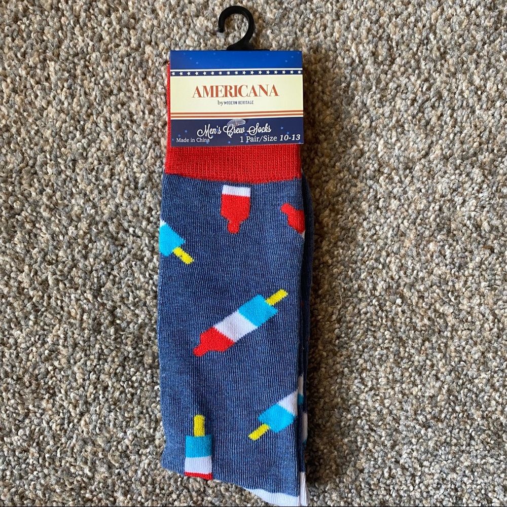 $5 Add On Mens socks - Rocket Pops NWT Size 10-13